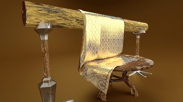 Cloth Simulation in MODO rendered with V-ray