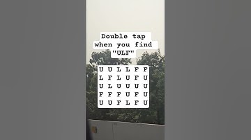 Observation Visual Test: 5 Seconds For You To Spot ULF. Try Your Skills!  #puzzle