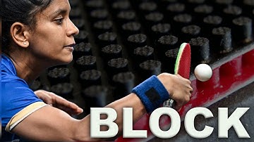 🏓 Master Passive Blocking in Table Tennis with Long Pips 💥#longpips #technique  #block   #pongbot