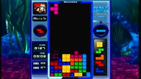 Tetris splash gameplay
