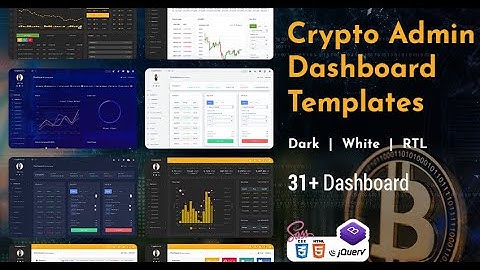 Crypto Admin Template Bootstrap Dashboard with Dark LTR Theme