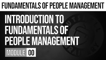 MODULE 00: People Management