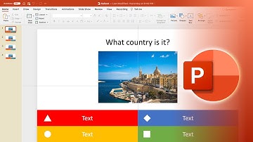 Kahoot Like Question Game Free PowerPoint Template and Tutorial