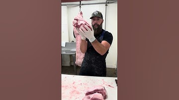 See the parts of the entire Pork Shoulder. 🐖 #shorts #youtubeshorts #pork #butcher #pig