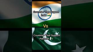 Countries That Support India Vs Pakistan 