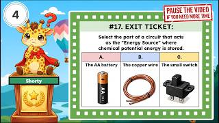 TEKS Science 6th Grade - 6.8B: Energy Conservation, Transfers, and Transformations (Exit Ticket)