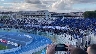 Pescara-Catanzaro,coreografia curva nord Pescara