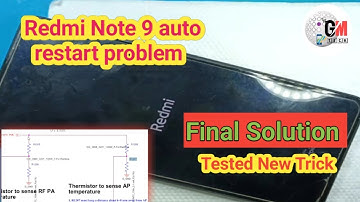 Redmi Note 9 Restart Problem Final Solution by@gmtechacademy