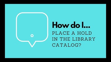 Placing a Hold for Books at the SCC Library