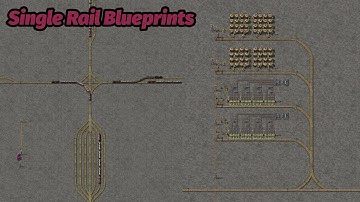 Two Way Rail Blueprint Book - Factorio Space Age