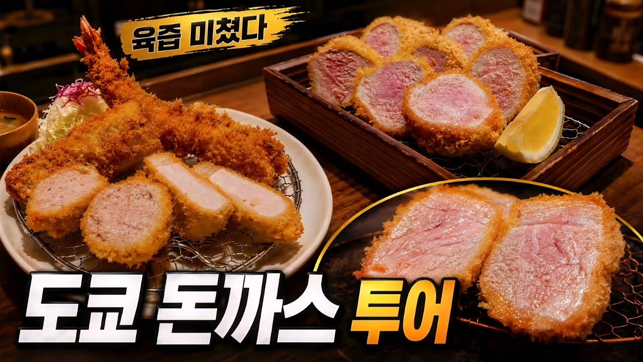 돈까스의 성지! 도쿄 1티어 돈카츠 전부 다녀왔습니다. (feat. 교카이젠, 돈방구)