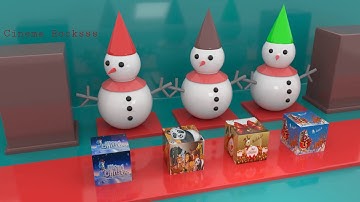 Merry Christmas - Oddly Satisfying Blender 3D Animation #12 | Snowman | Blender 3D | Christmas