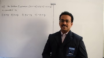 The Boolean Expression (p ∧ ¬q) v q (¬p ∧ q) is equivalent to | IIT JEE Mains-2016 | Mathematics