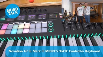 Novation 49 SL Mk III Controller Keyboard mit Sequencer für MIDI/GATE/CV und mehr..