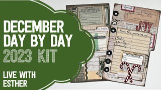 December Day by Day Kit 2023 | LIVE with Esther