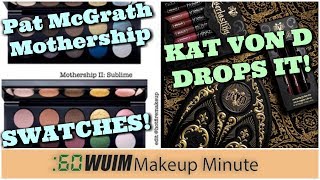 KVD Drops the Saint + Sinner Palette & MORE! + Pat McGrath Mothership Swatches! | Makeup Minute