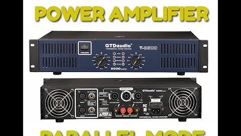 How to use Power amplifier parallel mode !! Amplifier parallel mode !!