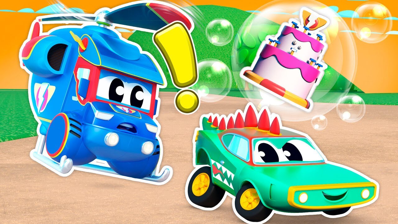 Super-Hubschrauber und das Schwerkraft-Krokodil