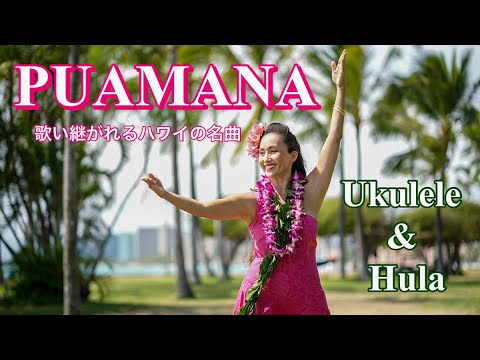 【マウイ島ラハイナの名曲】スタンダードなハワイアンソング「プアマナ」ウクレレ生演奏で踊ろう！歌詞と和訳つき Live Ukulele & Hula  PUAMANA