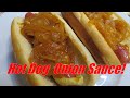 The greatest hot dog topping EVER! Just like NYC Hot Dog Carts!