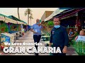 Gran Canaria Playa del Ingles Seaside Promenade Restaurants Shops 🤩