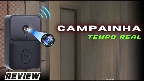 Campainha com câmera sem fio WIFI (Mini Doorbell) Instalação no Celular