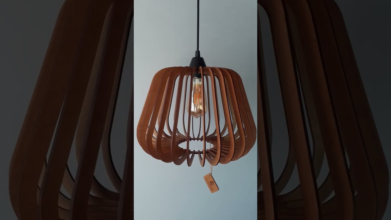 Laser Cut Pendant Lamp Project - SVG,  DXF Files - VLP8121LX