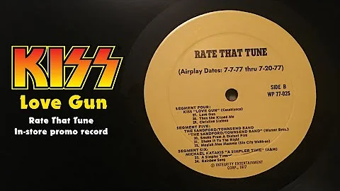 KISS 'Love Gun' rare "Rate That Tune" promo
