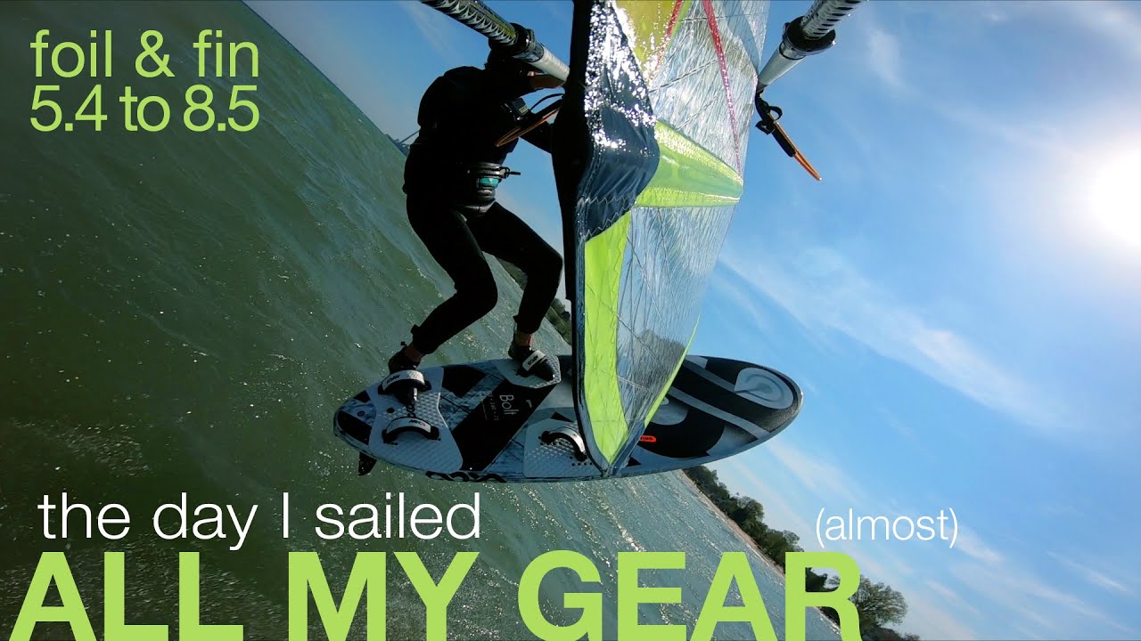 The day I sailed all my gear Windsurfing Lake Michigan YouTube