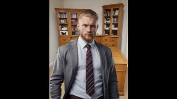 A VIKING BUSINESS MAN #vikings #office #ai