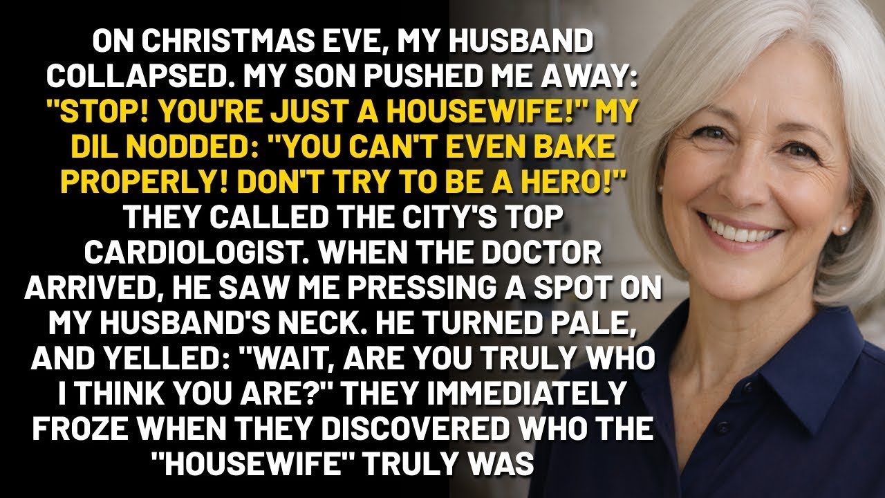 "You Are Just A Housewife!" My Son Pushed Me Away. The Doctor Arrived And Asked: Is That Really You?