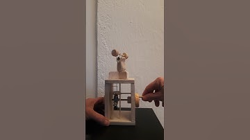 strong mouse, wooden automata