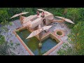 2023 Building Swimming Pools In-front Drone Bamboo House Part II