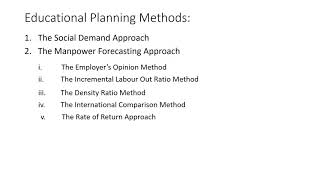 Video 4   Educational Planning a Concept