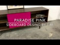 Paradise Pink | Mid Century Modern Sideboard by Cabinet Maker NYC Paradise Pink | Mid Century Modern Sideboard by Cabinet Maker NYC