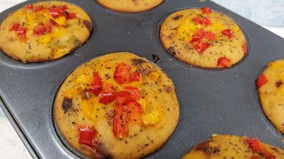 Breakfast recipes | Veg recipes | Indian vegetarian meals | Healthy snacks recipes | Savoury muffins