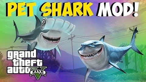 GTA 5 - Insane "PET SHARK" Mod! Pet Shark Modded Gameplay! "Modded Showcase" (GTA 5 Mods)