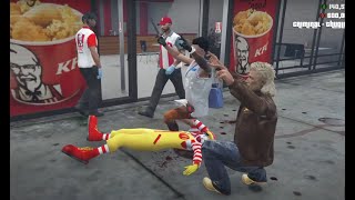 KFC VS MCDONALDS R.I.P RONALD THUGLIFE  RP GTA 5 MOD