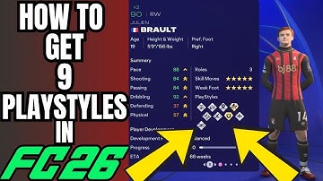 How To Get 9 PLAYSTYLES in FC26!