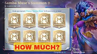 How Much For Pharsa's Samba Muse Skin ? 🌸🩷 | Cherry Mlbb |Mlbb