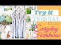 Try it Tuesday | Everyday Farmhouse DIY | High End Easy DIY | Dollar Tree DIY | Thrifted DIY |