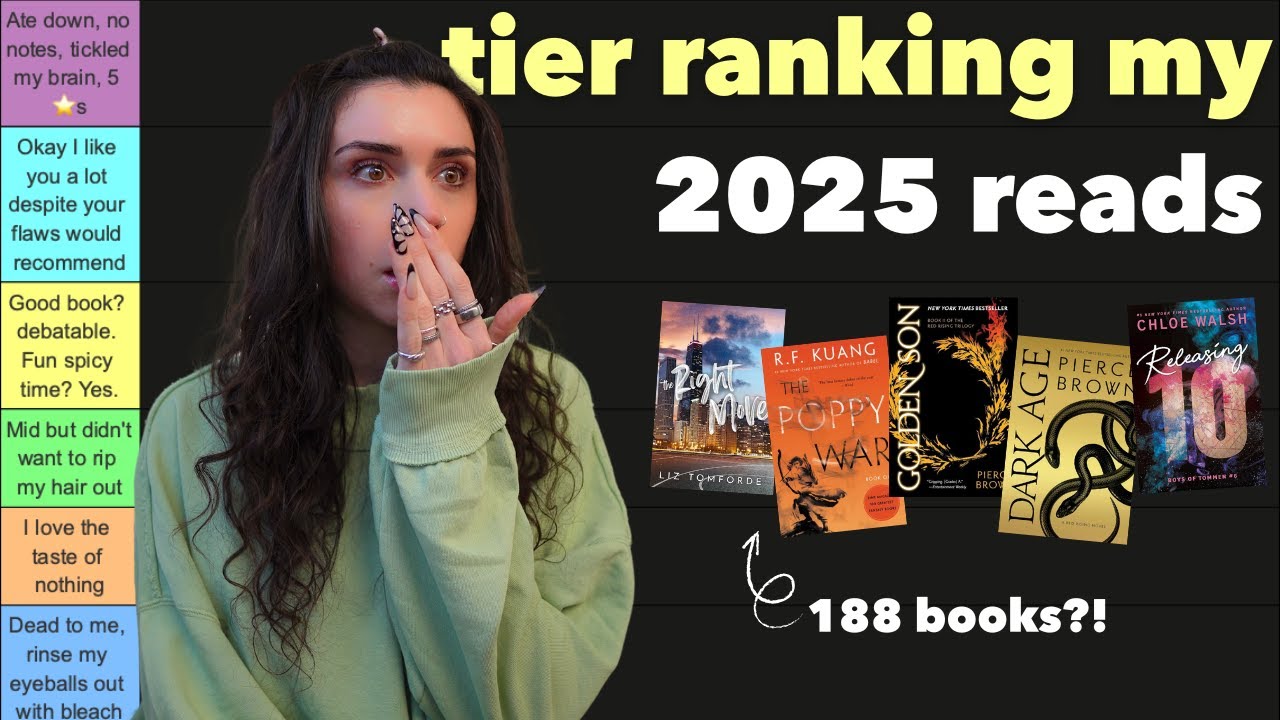 tier ranking every book I read in 2025 ⭐️📚 | 188 books!!