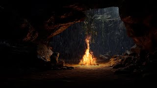 Soothing Rain Cave Ambience for Deep Sleep and Stress Relief