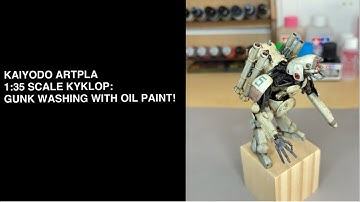 MASCHINEN KRIEGER 1:35 SCALE KYKLOP WEATHERING WITH OIL PAINTS (GUNK WASH).