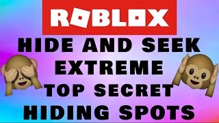 Roblox Hide And Seek Extreme S Top Secret Hiding Spots Tips When You Re It Youtube - best hiding spots in hide and seek extreme roblox