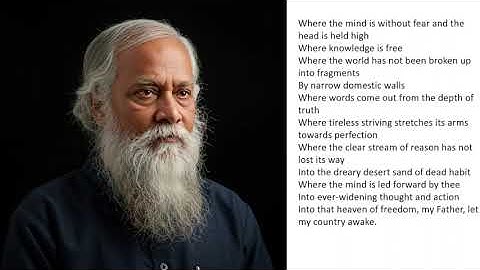 Where the Mind is Without Fear-Rabindranath Tagore - Line by Line Explanation