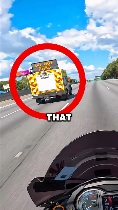 Ambulance Tells Biker Not To Overtake @Maree.612
