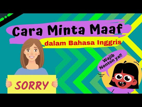 Video: Cara Belajar Mengatakan Maaf