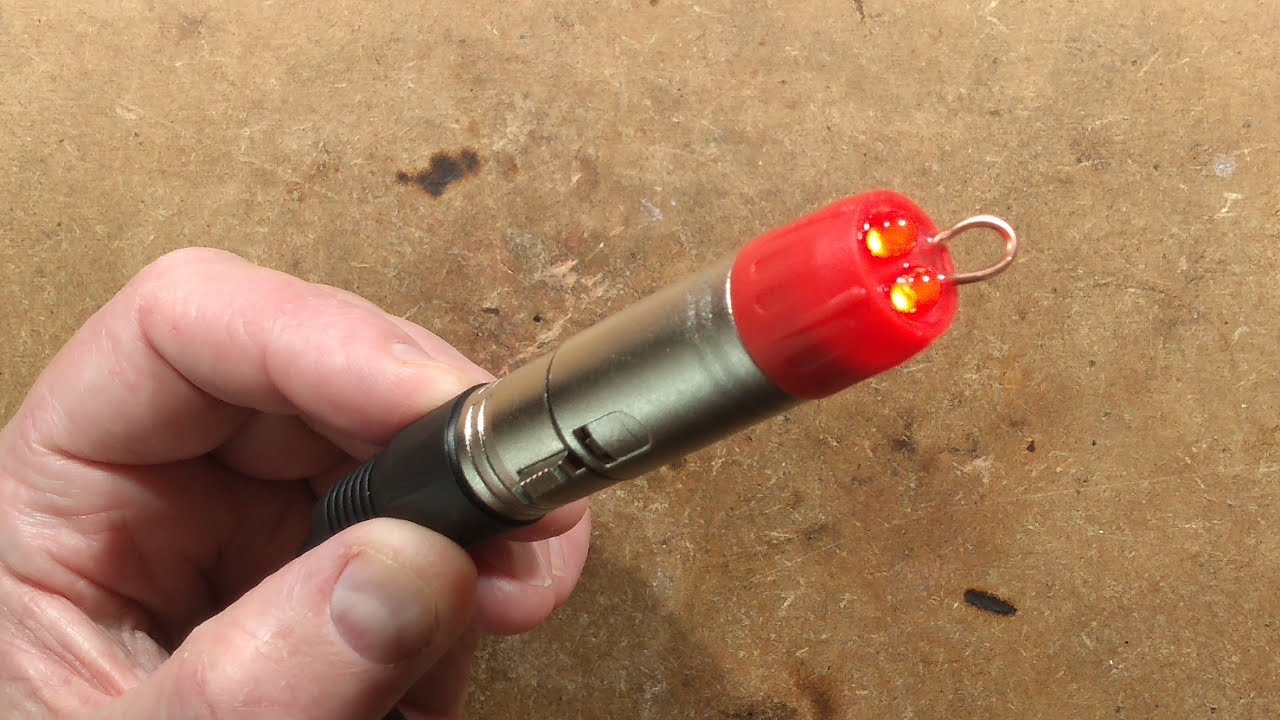 DIY keychain DMX tester for lighting technicians. YouTube