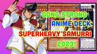 Yu-Gi-Oh SUPERHEAVY SAMURAI Deck - Gong Strong/Gongenzaka Anime Character CYHO 2023 Team Time Riders